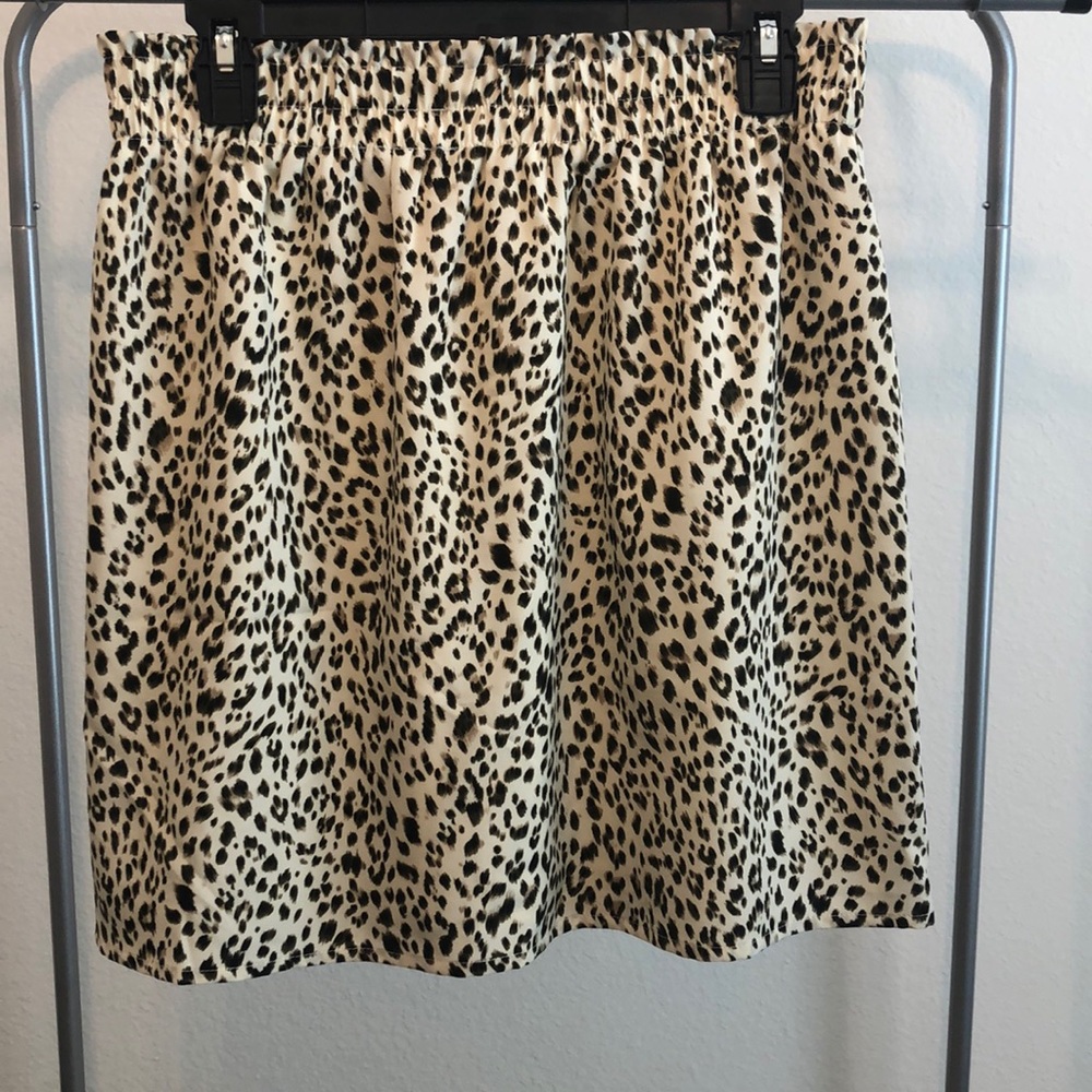 Cheetah print skirt